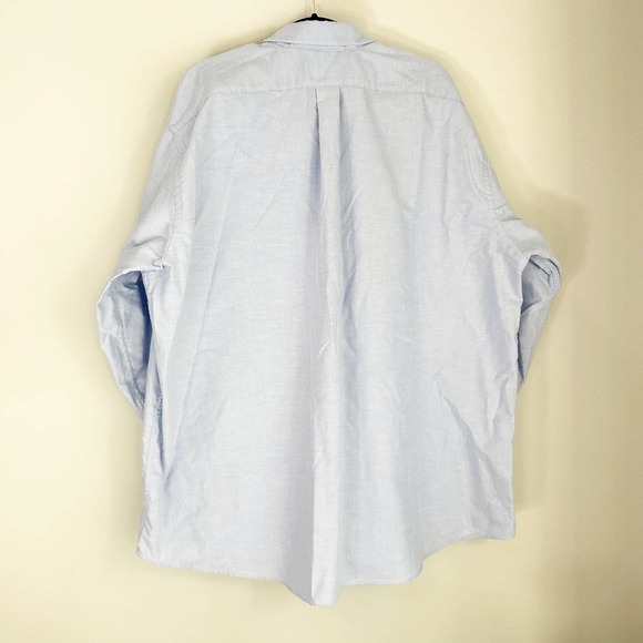 Van Heusen Big and Tall Shirt 18 1/2 - 19 36/37 2xl Powder Blue Long Sleeve - Picture 2 of 8